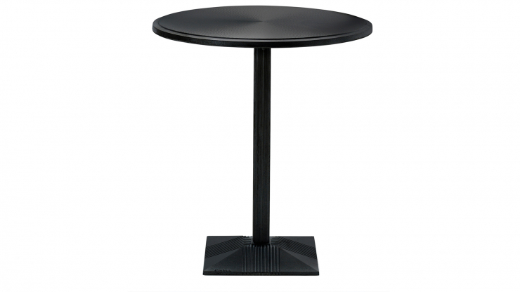 Lund cafébord stor fot svart/svart 75cm