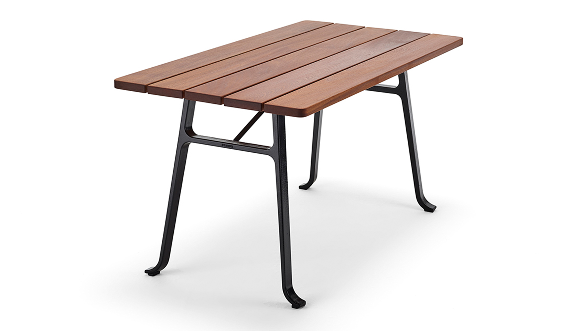 Seriff matbord svart/oljad mahogny