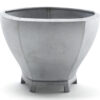 Små blom växtkärl natur- rå aluminium