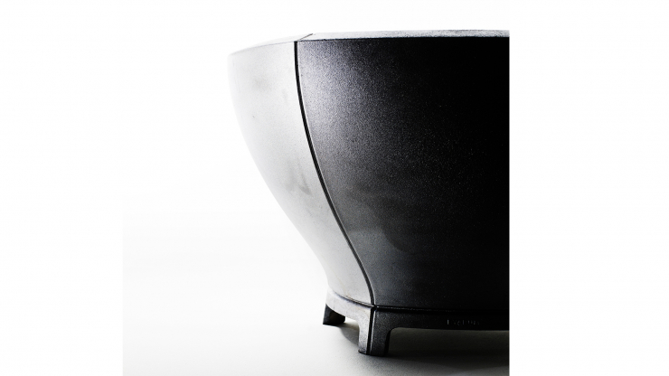 Små blom växtkärl svart