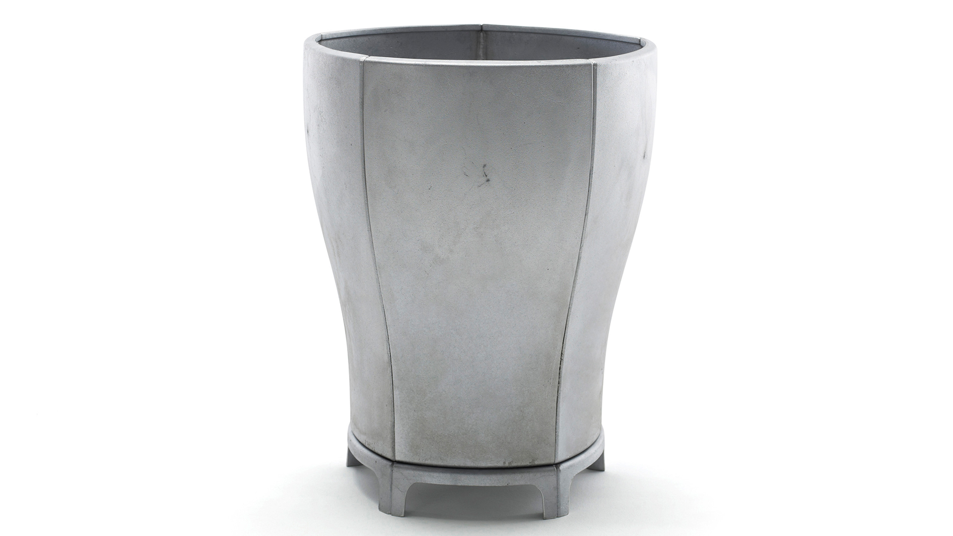 Blom växtkärl natur- rå aluminium