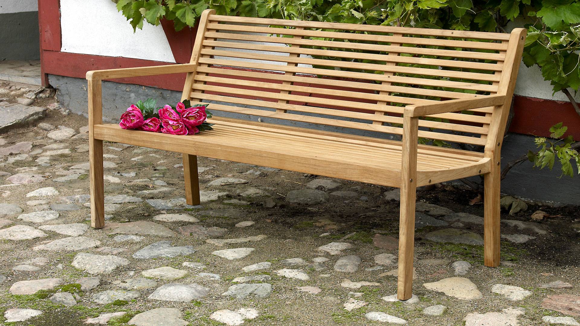 Canberra 3-sits soffa teak
