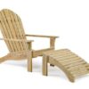 Opal däckstol inkl.pall vitpigm.teak