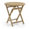 Turin runt cafébord teak 80cm