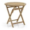 Turin runt cafébord teak 80cm