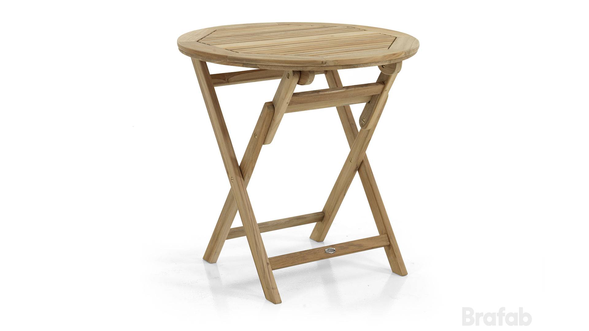 Turin runt cafébord teak 80cm