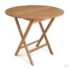 Turin runt matbord teak 100cm