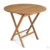 Turin runt matbord teak 100cm