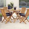 Turin runt matbord teak 100cm