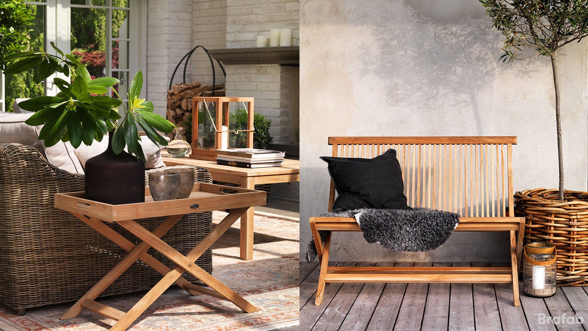 Turin soffa fällbar teak