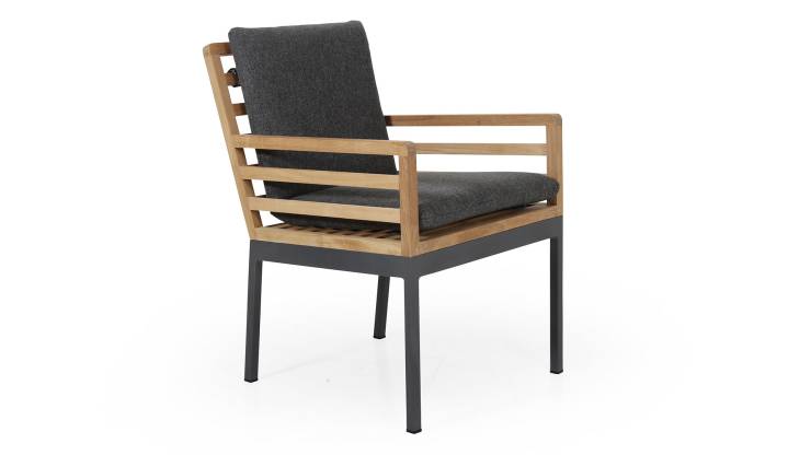 Zalongo karmstol teak/antracit
