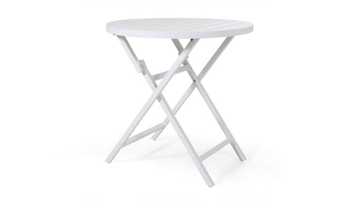 Wilkie runt cafébord vit