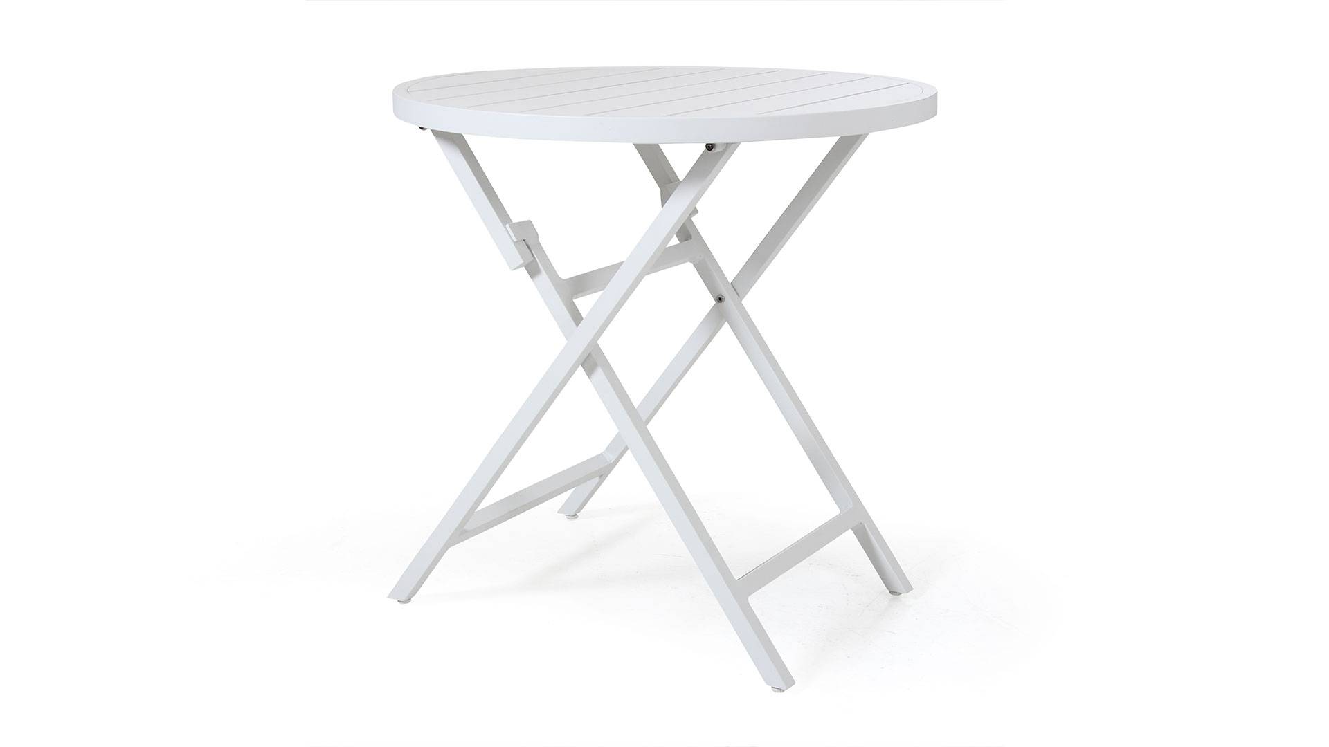 Wilkie runt cafébord vit