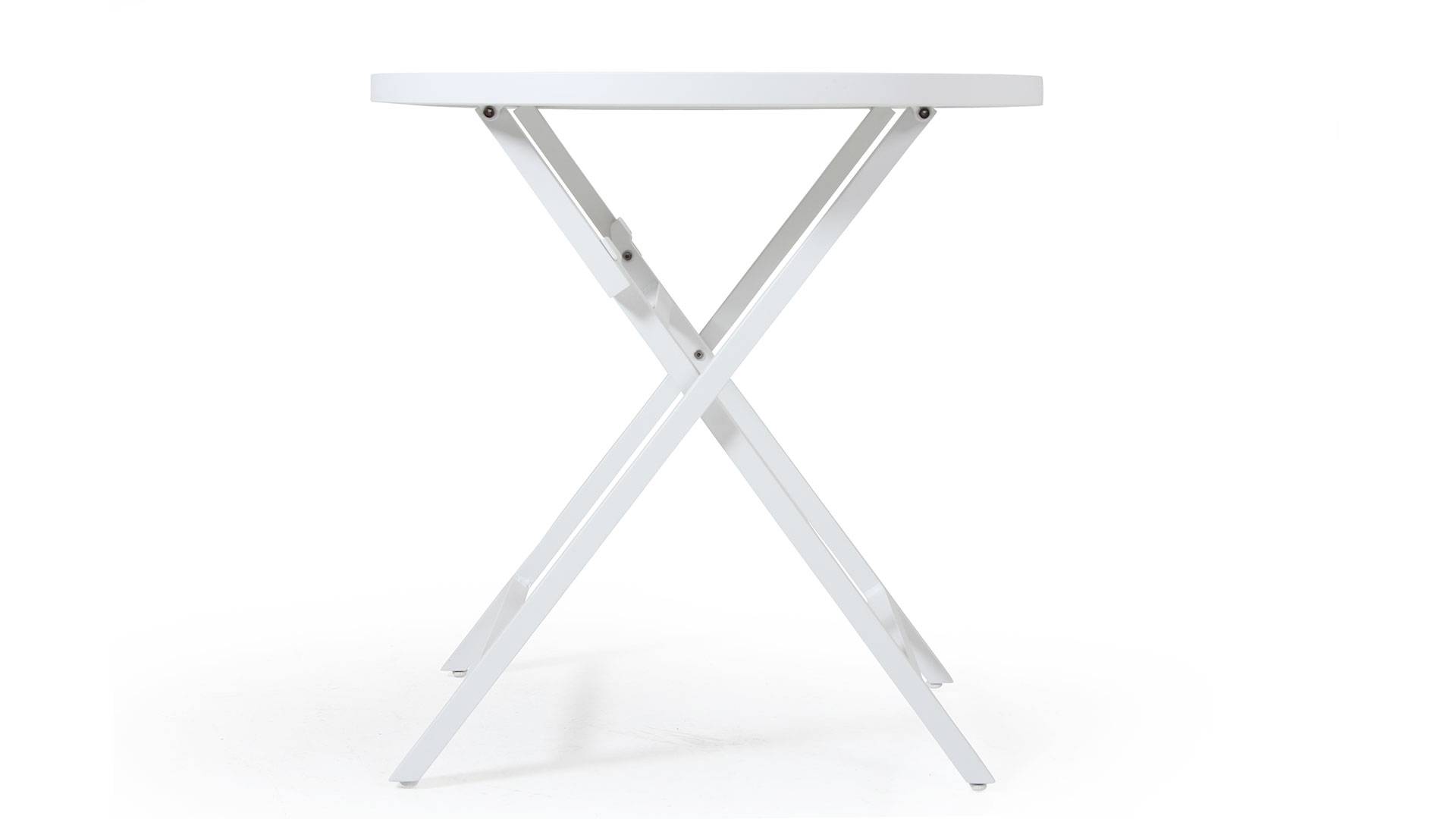 Wilkie runt cafébord vit