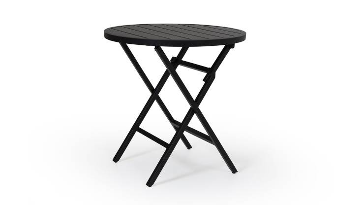 Wilkie runt cafébord svart