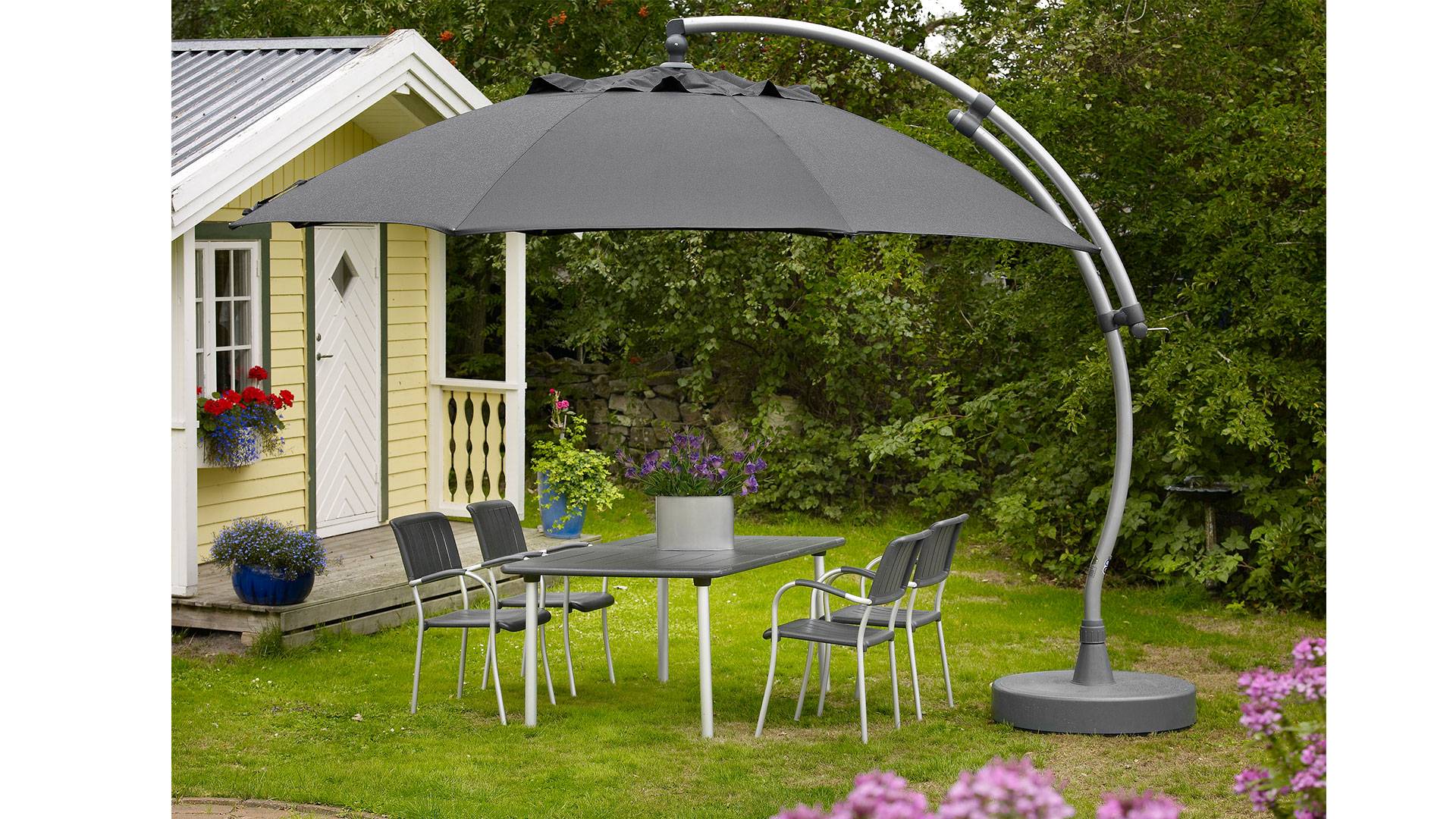 Easy Sun parasoll antracit 375cm
