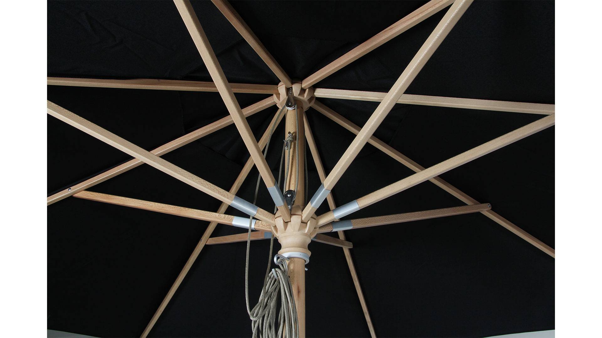 Reggio parasoll svart 300cm