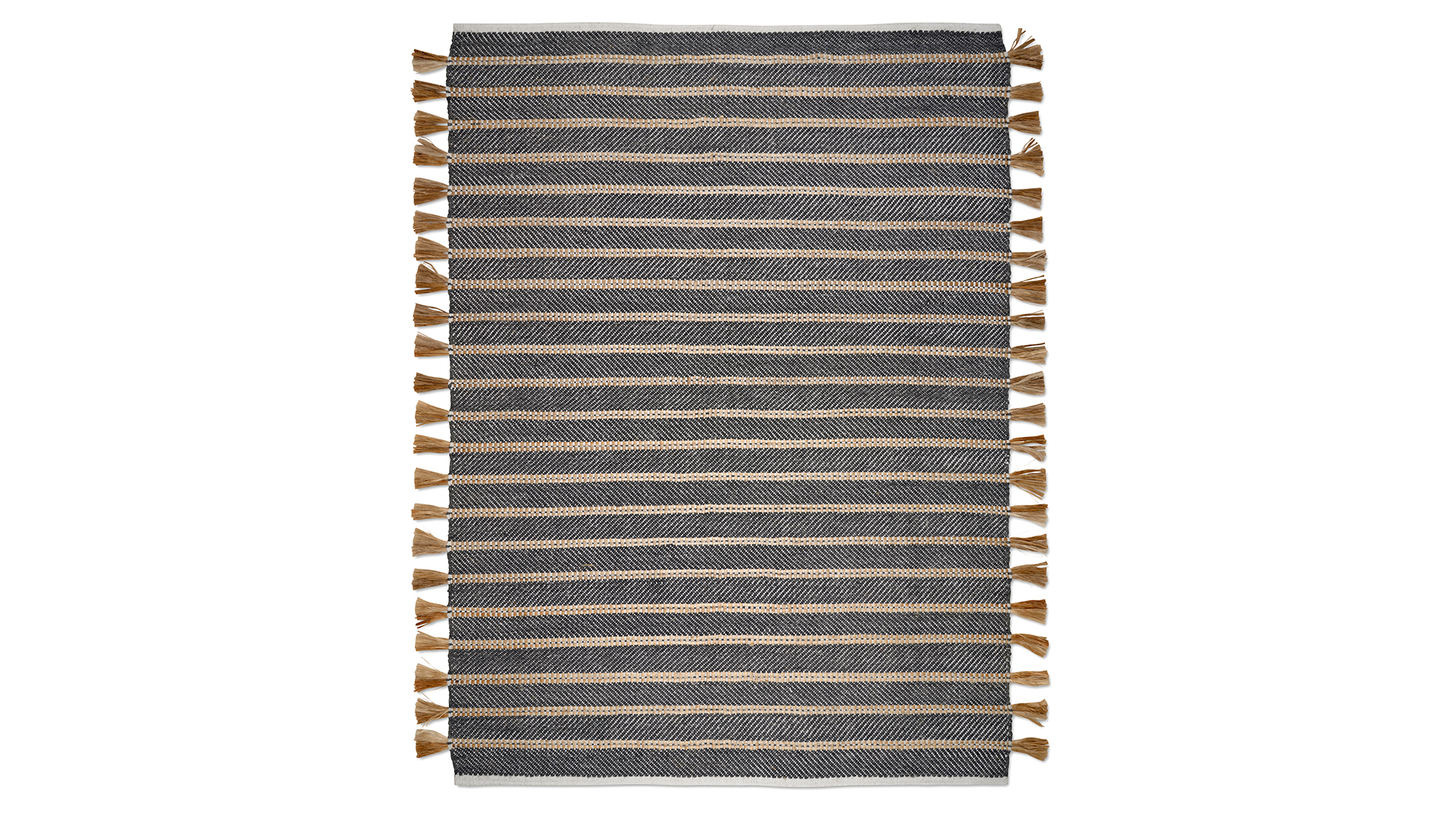 Cochin matta svart/jute 200x300cm