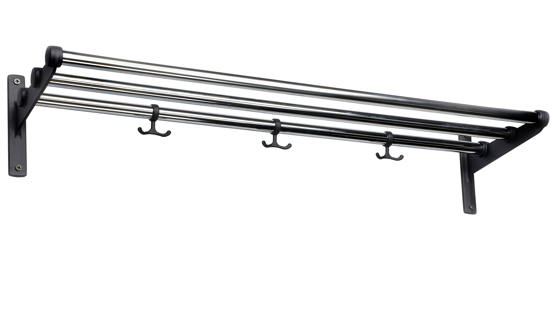 Nostalgi hatthylla & skohylla krom/svart