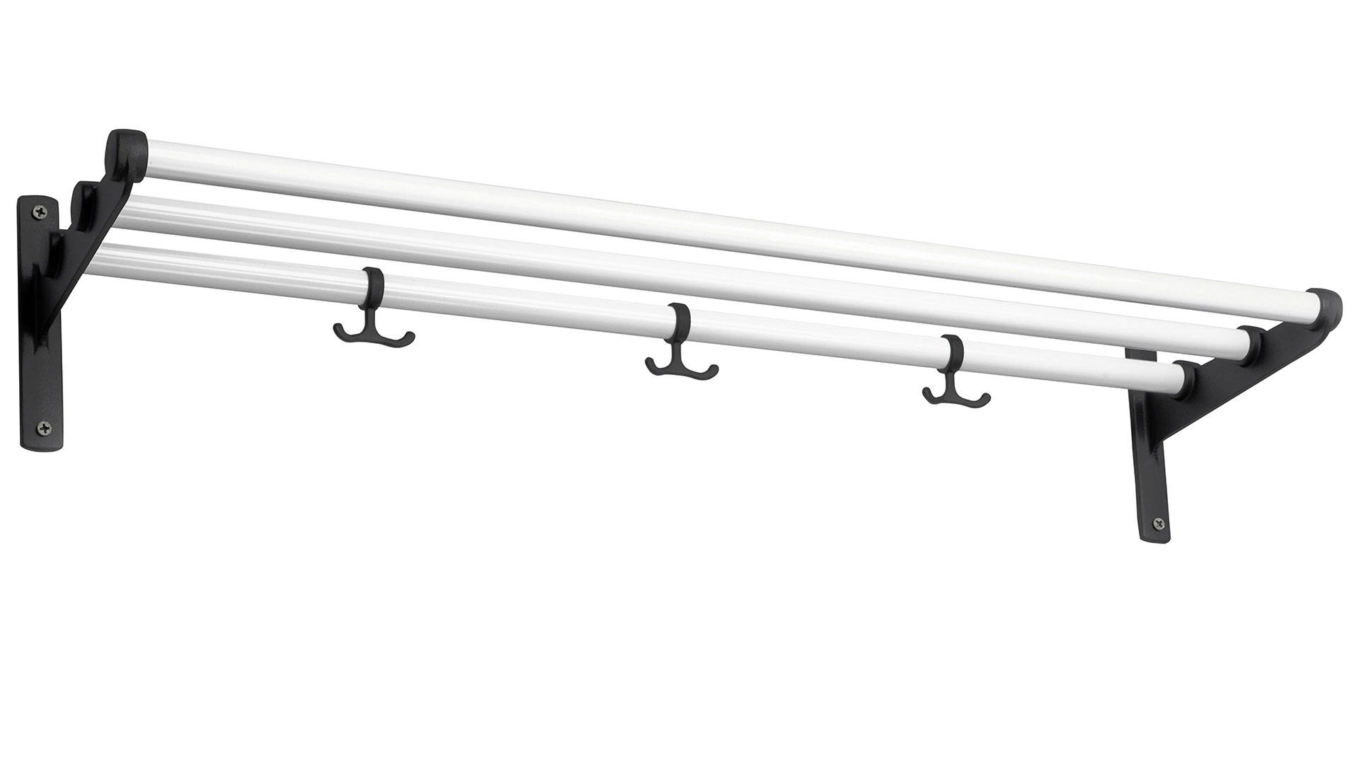 Nostalgi hatthylla & skohylla vit/svart