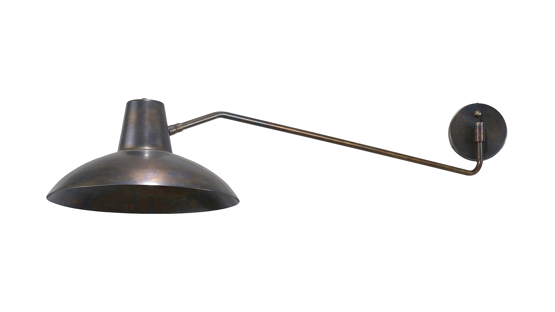 Desk vägglampa antikbrun