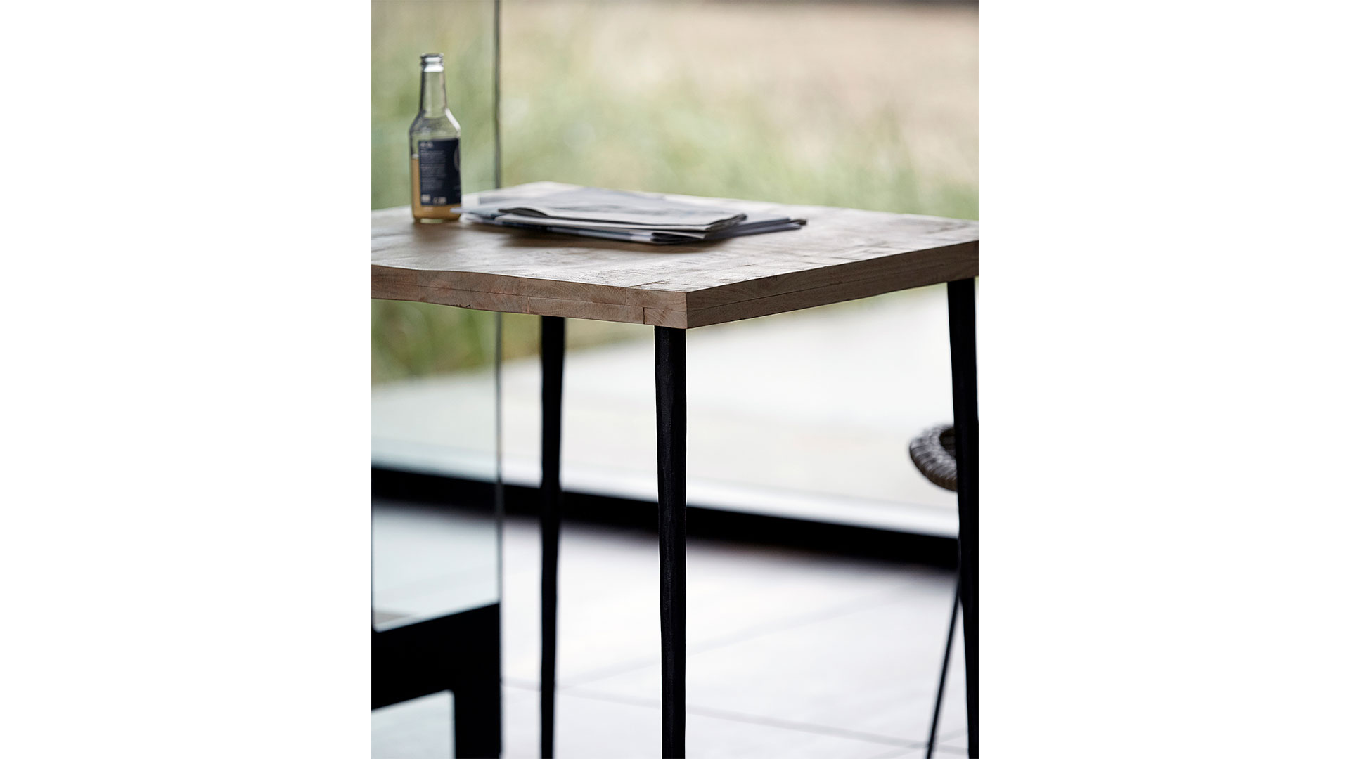 Slated matbord mangoträ 70cm