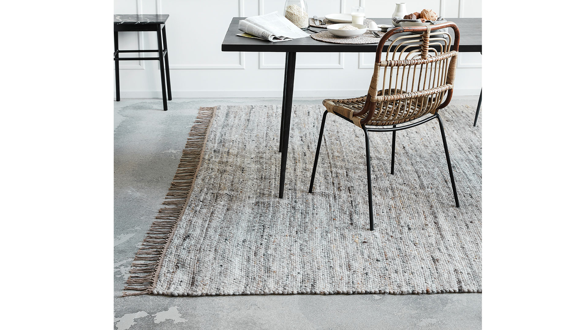 Hafi matta grå/brun 250x250cm