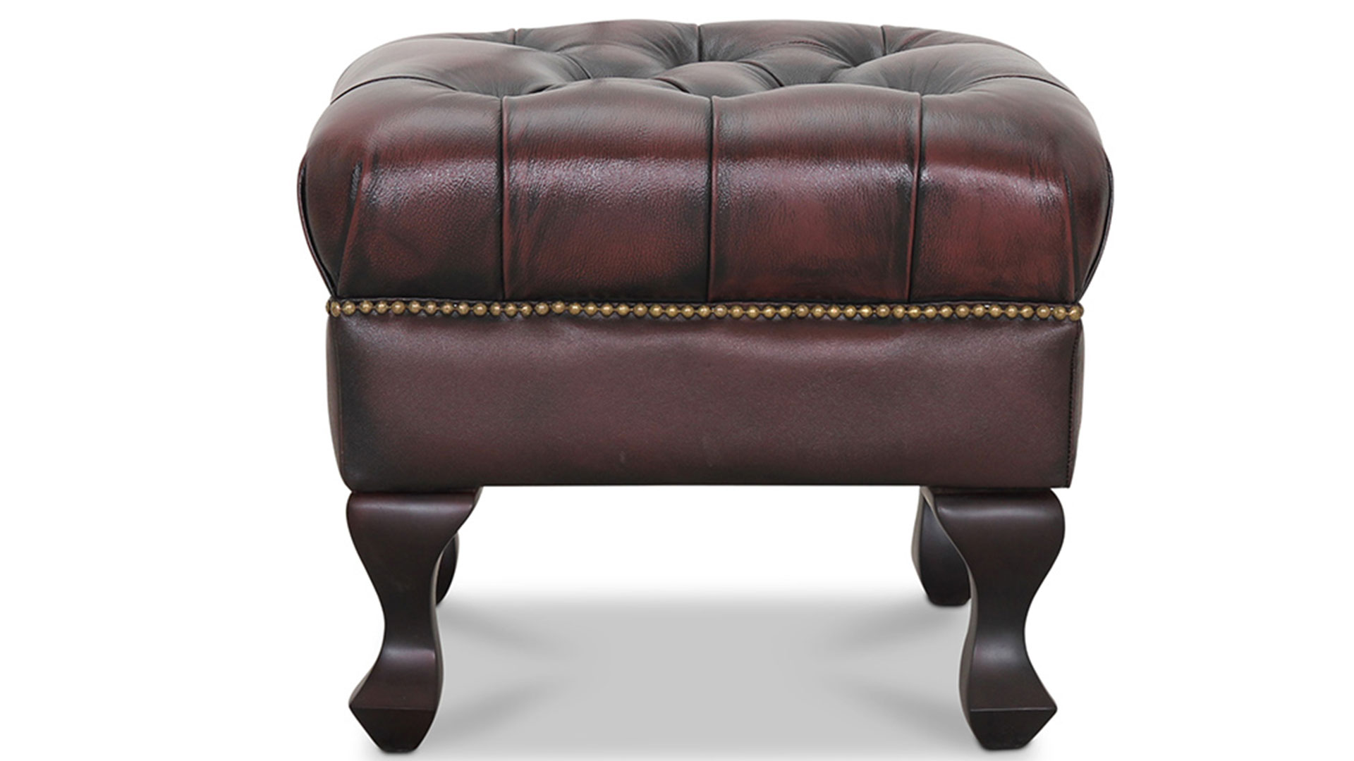 Chesterfield Aberdeen pall läder oxblod