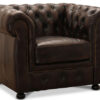 Chesterfield Liverpool fåtölj läder brun