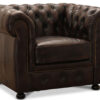 Chesterfield Liverpool fåtölj läder brun