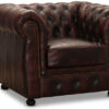 Chesterfield Liverpool fåtölj läder oxblod