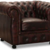 Chesterfield Liverpool fåtölj läder oxblod