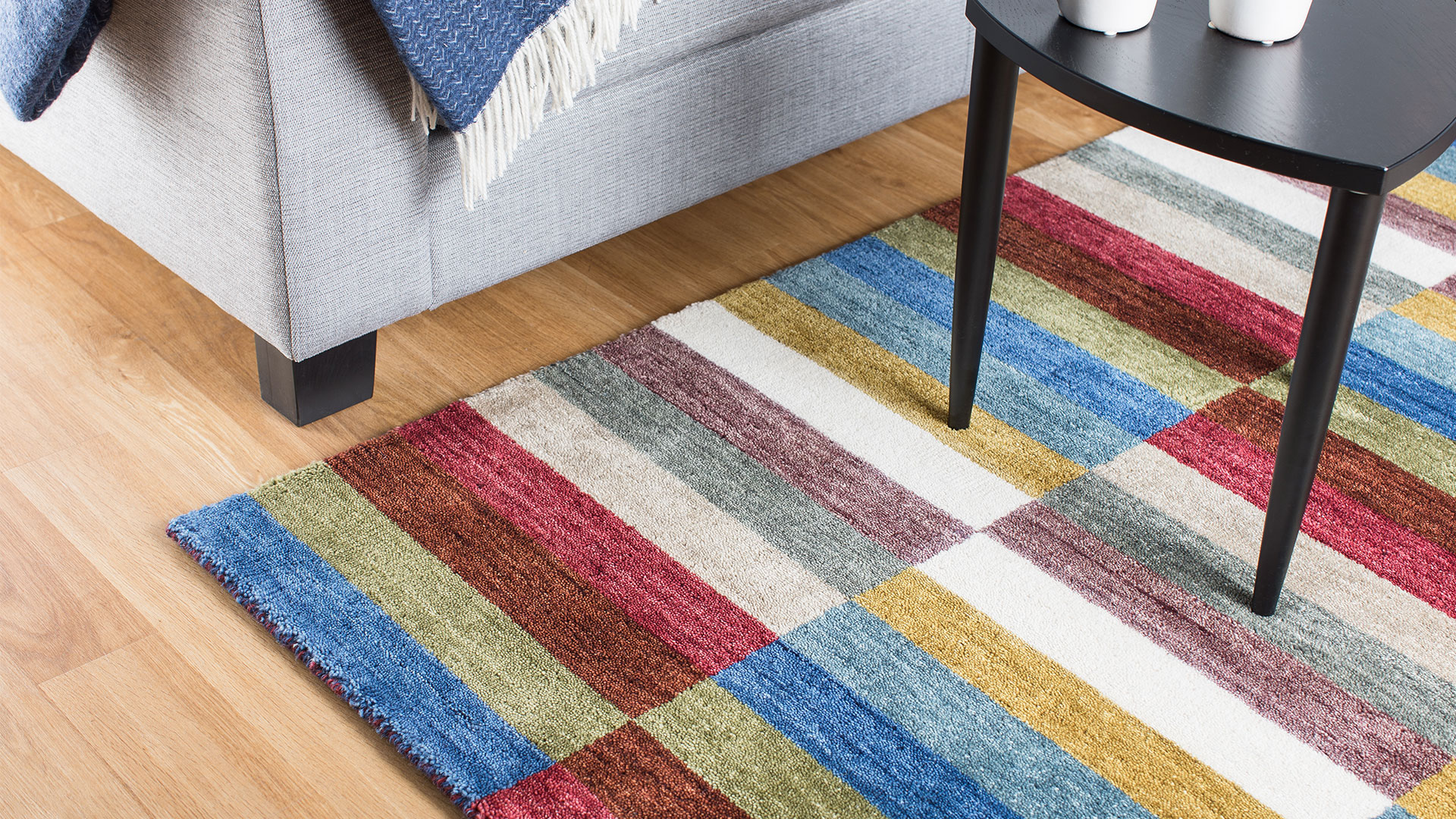 Ibiza rund matta multi 100cm