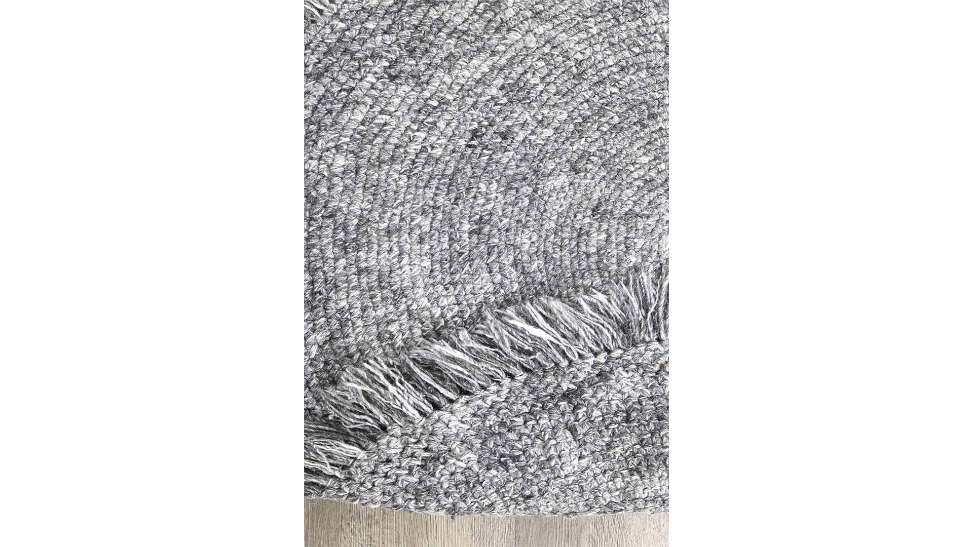 Slite rund matta silver 100cm