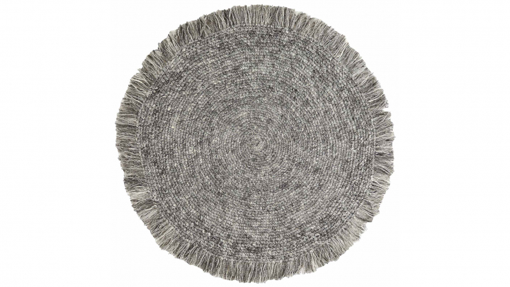 Slite rund matta silver 160cm