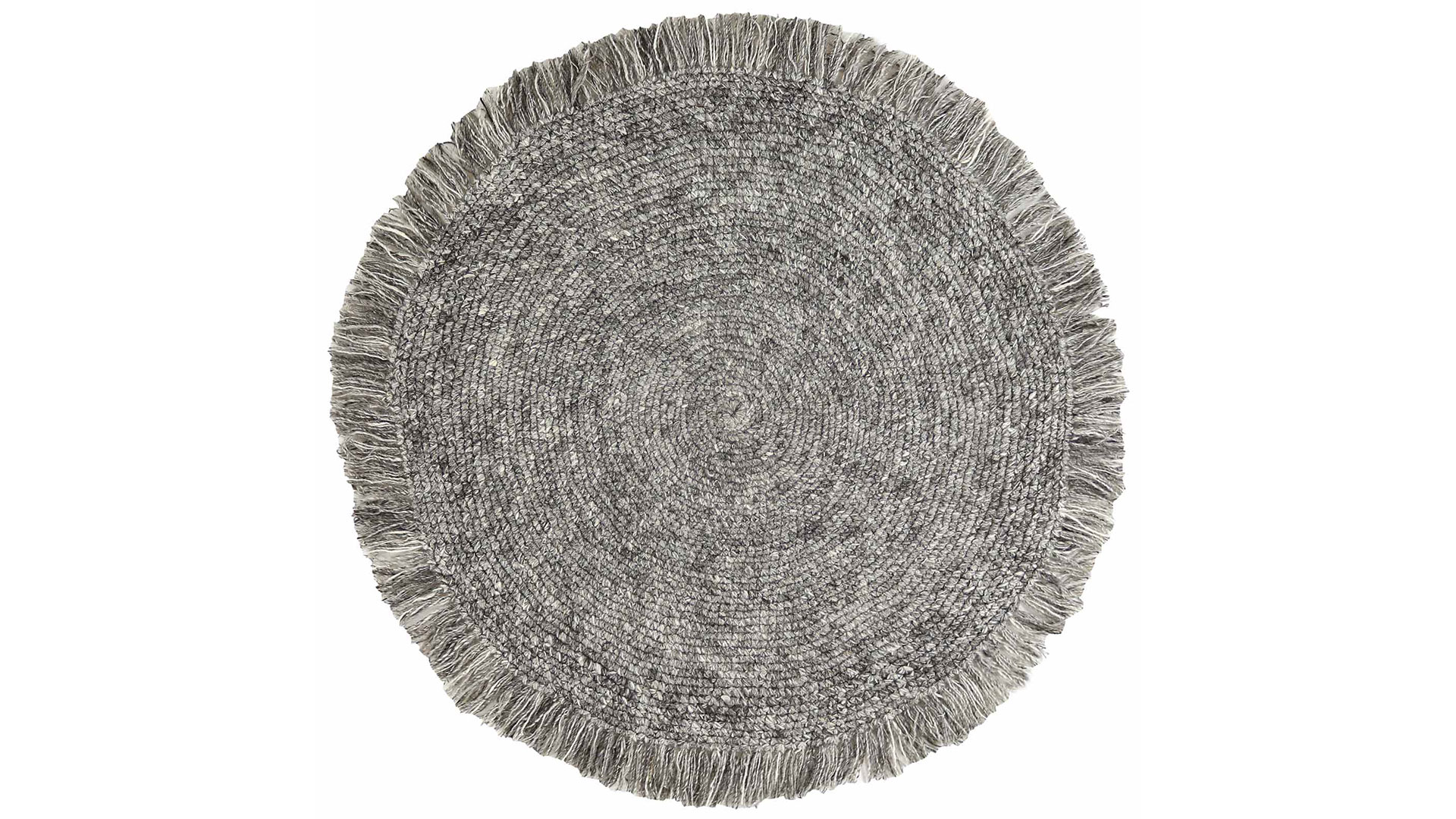 Slite rund matta silver 160cm