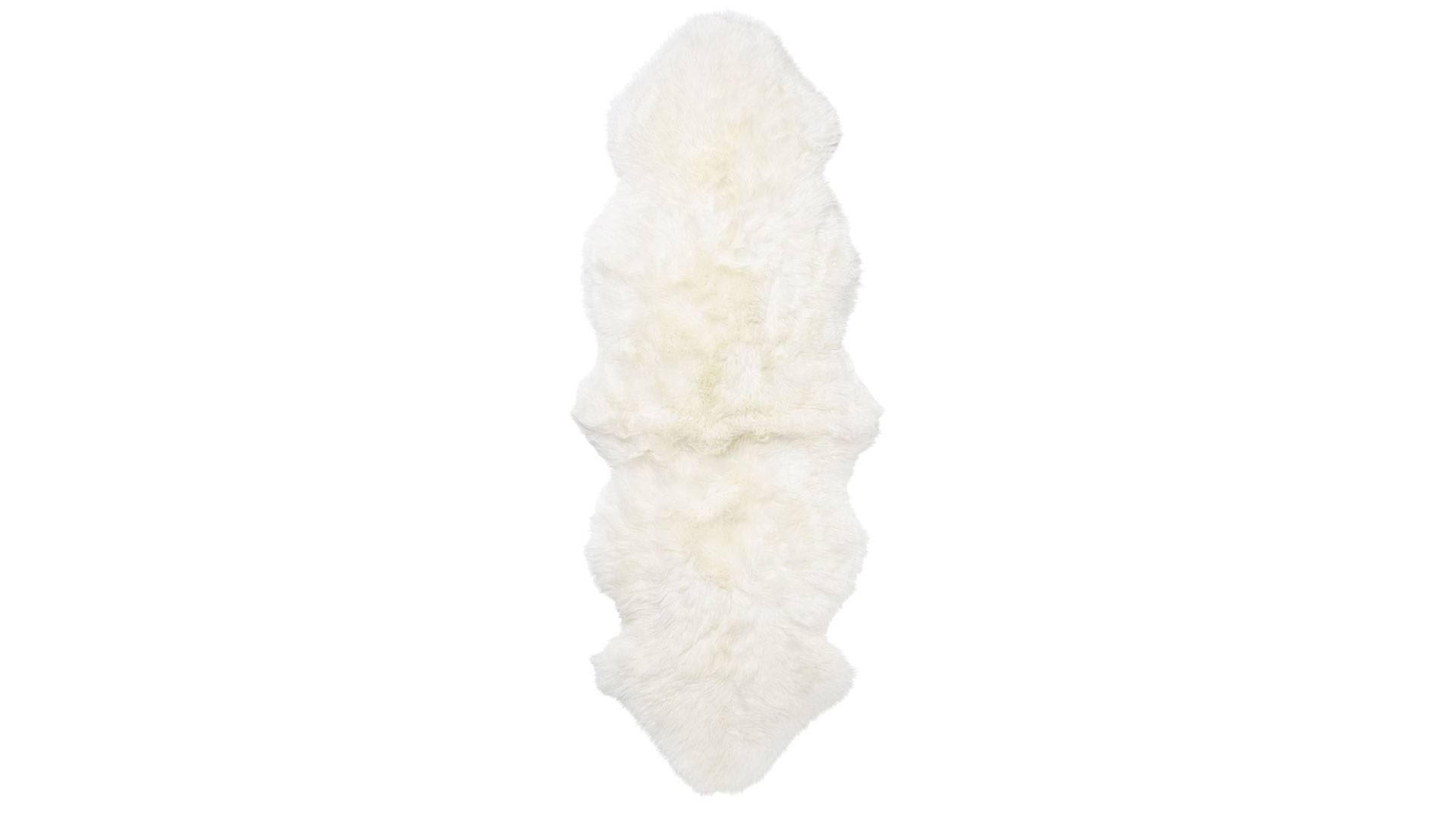 Gently fårskinn white dubbel