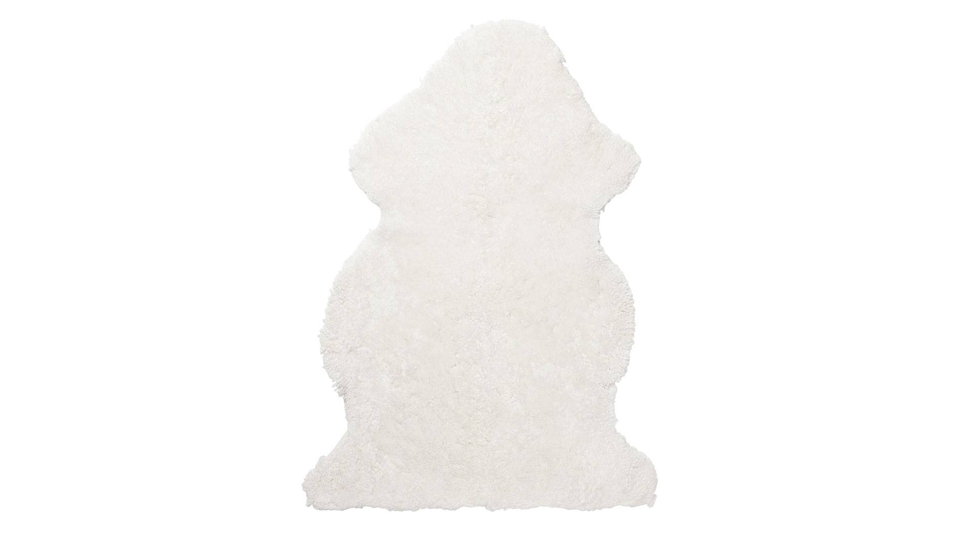 Curly fårskinn white