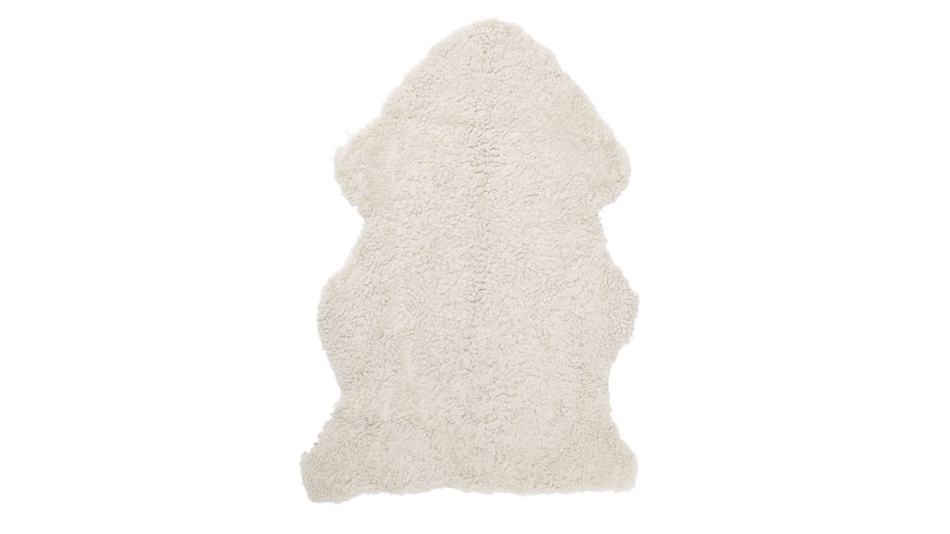 Curly fårskinn beige moonlight