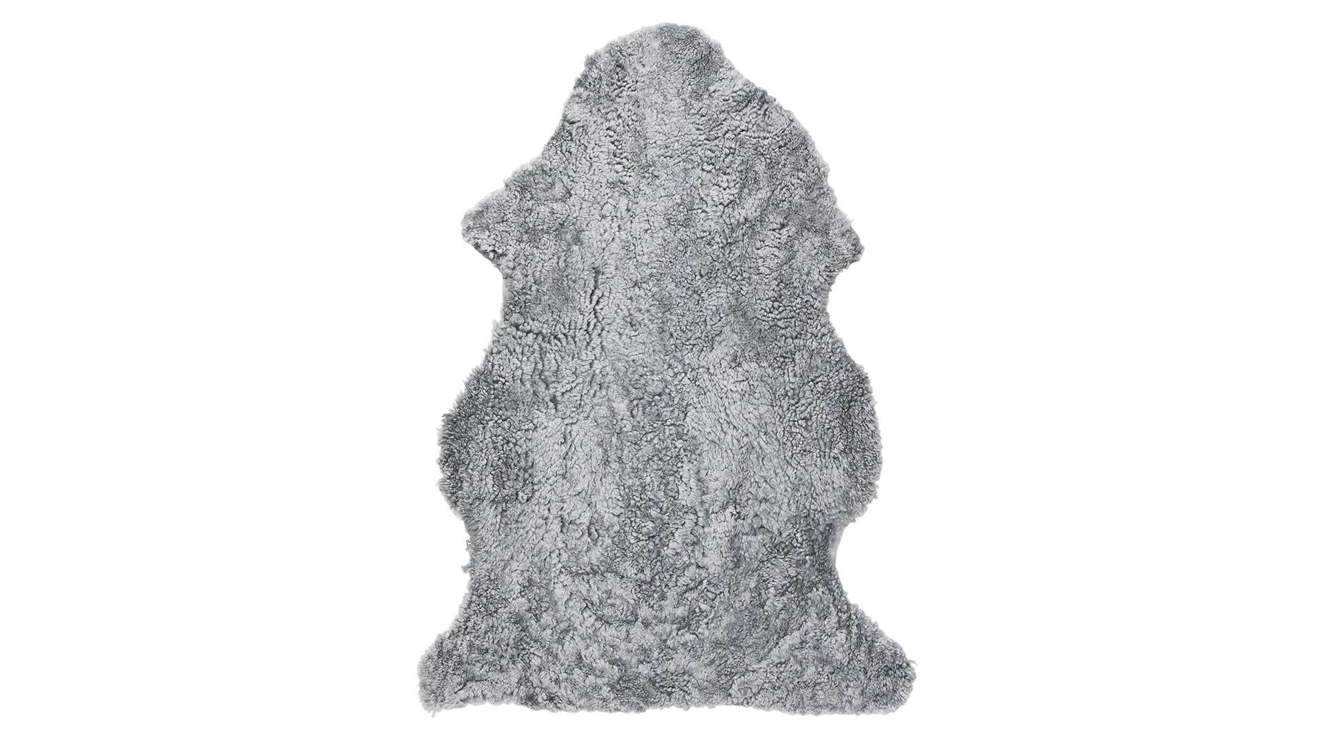 Curly fårskinn charcoal