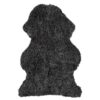 Curly fårskinn dark grey