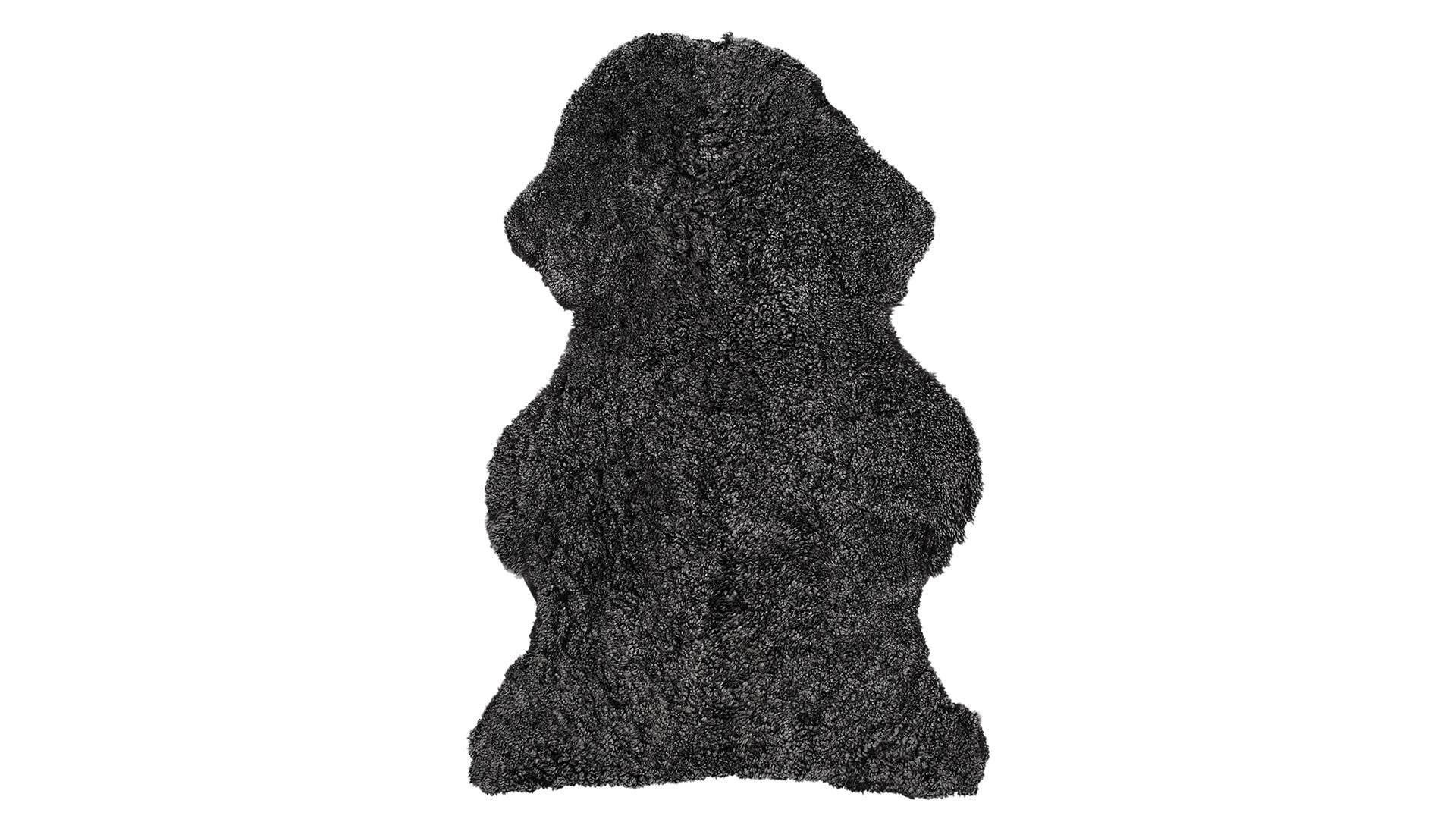 Curly fårskinn dark grey