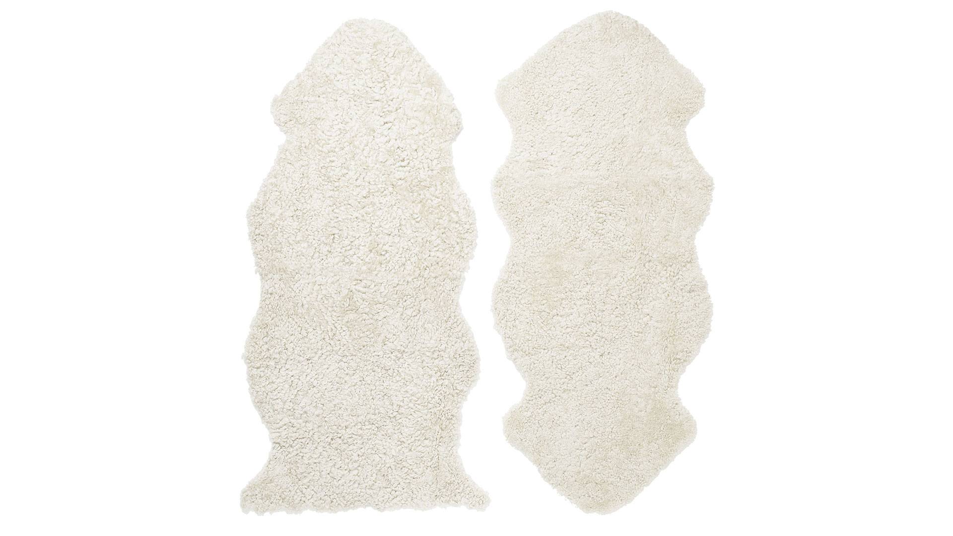 Curly fårskinn beige moonlight 1,5 Set
