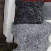 Curly fårskinn charcoal 1,5 Set