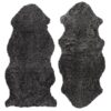 Curly fårskinn dark grey 1,5 set