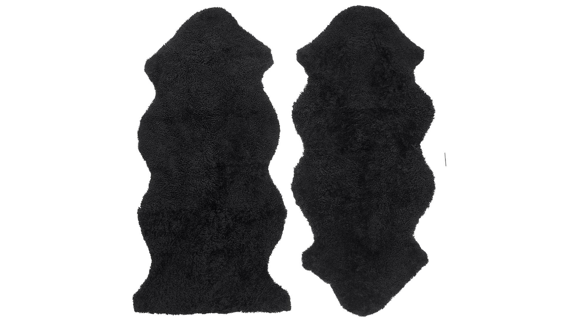 Curly fårskinn black 1,5 Set
