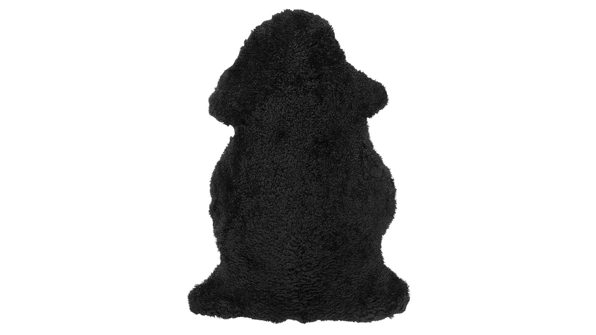 Curly fårskinn black