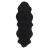Curly fårskinn black dubbel