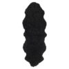 Curly fårskinn black dubbel