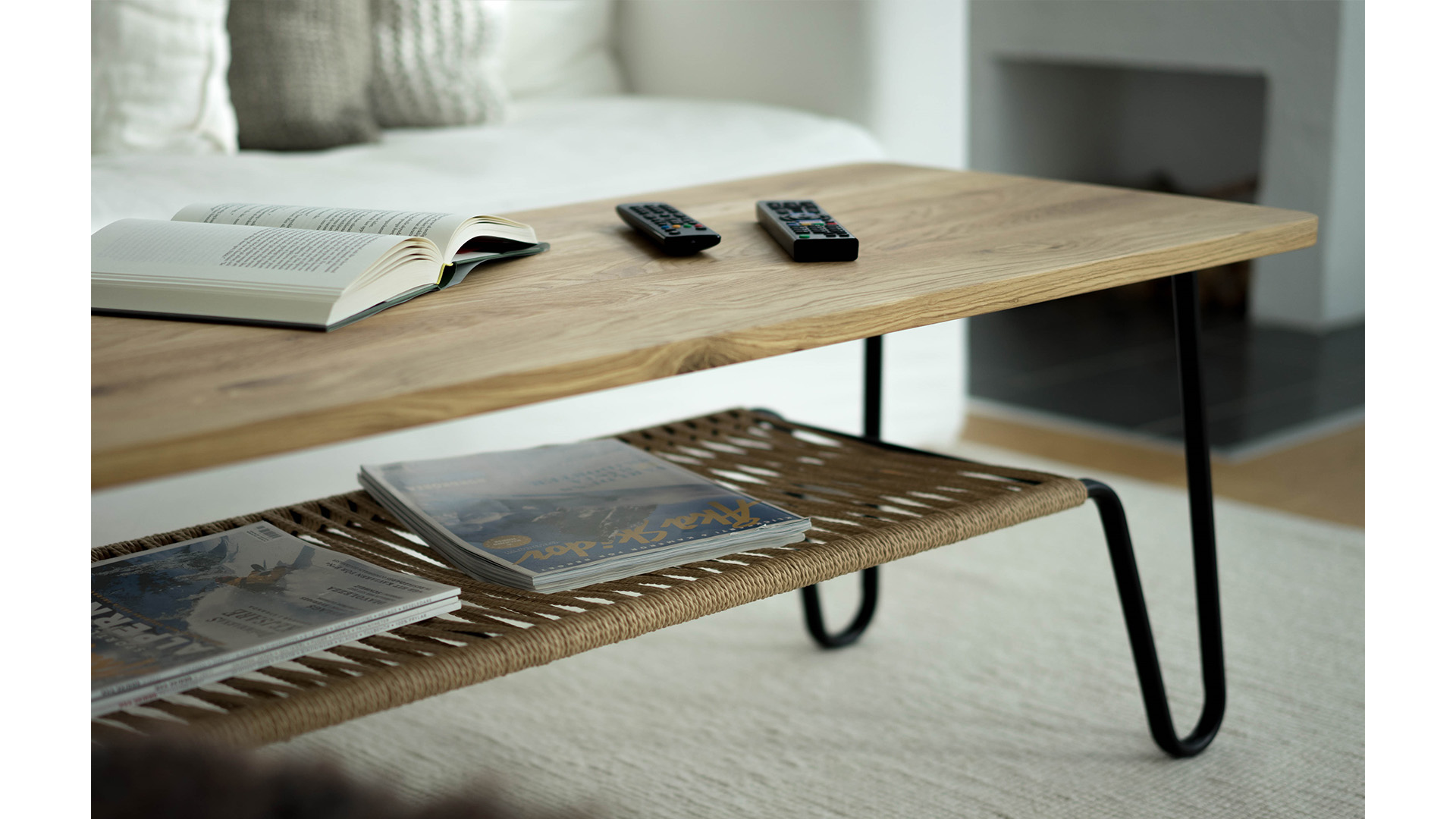 Marcel soffbord oljad rustik ek 140x70cm